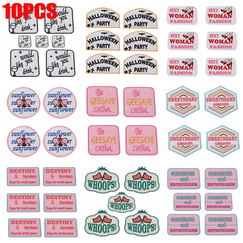 10 шт., розовые нашивки с надписью и буквами, шапки, куртки, вышитые нашивки с героями мультфильмов, железные нашивки для одежды, термоклеевые нашивки «сделай сам»
10 шт., розовые нашивки с надписью и буквами, шапки, куртки, вышитые нашивки с героями мультфильмов, железные нашивки для одежды, термоклеевые нашивки «сделай сам»