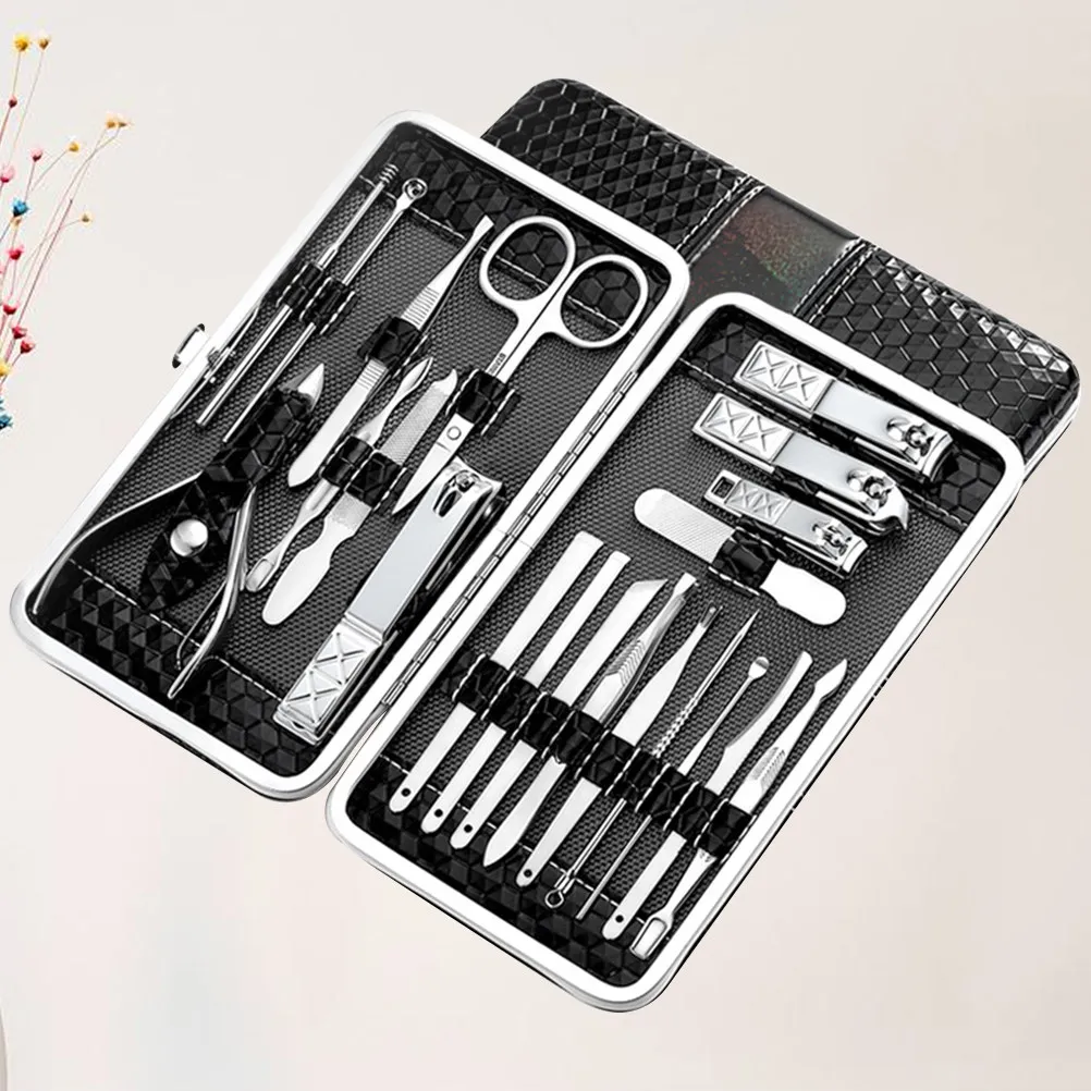 21Pcs Nail Clippers Set Premium Metal Manicure Tool Kit with Ergonomic Design for Easy Nail Trimming and Shaping Daily Use
21Pcs Nail Clippers Set Premium Metal Manicure Tool Kit with Ergonomic Design for Easy Nail Trimming and Shaping Daily Use