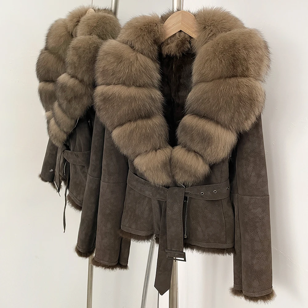Natural Fur Jacket with Fur Fake Suede Jacket Women 2026 Autumn Winter Real Fox Fur Coat Clothes Female Thick Fur Trim Jacket
Natural Fur Jacket with Fur Fake Suede Jacket Women 2026 Autumn Winter Real Fox Fur Coat Clothes Female Thick Fur Trim Jacket
