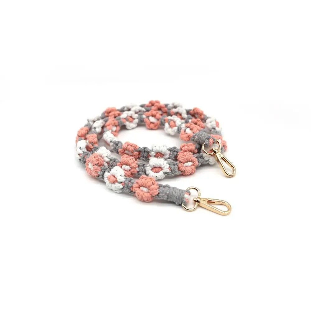 Fashion Colourful Cell Phone Strap Braided Flower Cotton Crossbody Bag Strap Handmade Weaving Bag Chain Bag Accessories
Fashion Colourful Cell Phone Strap Braided Flower Cotton Crossbody Bag Strap Handmade Weaving Bag Chain Bag Accessories