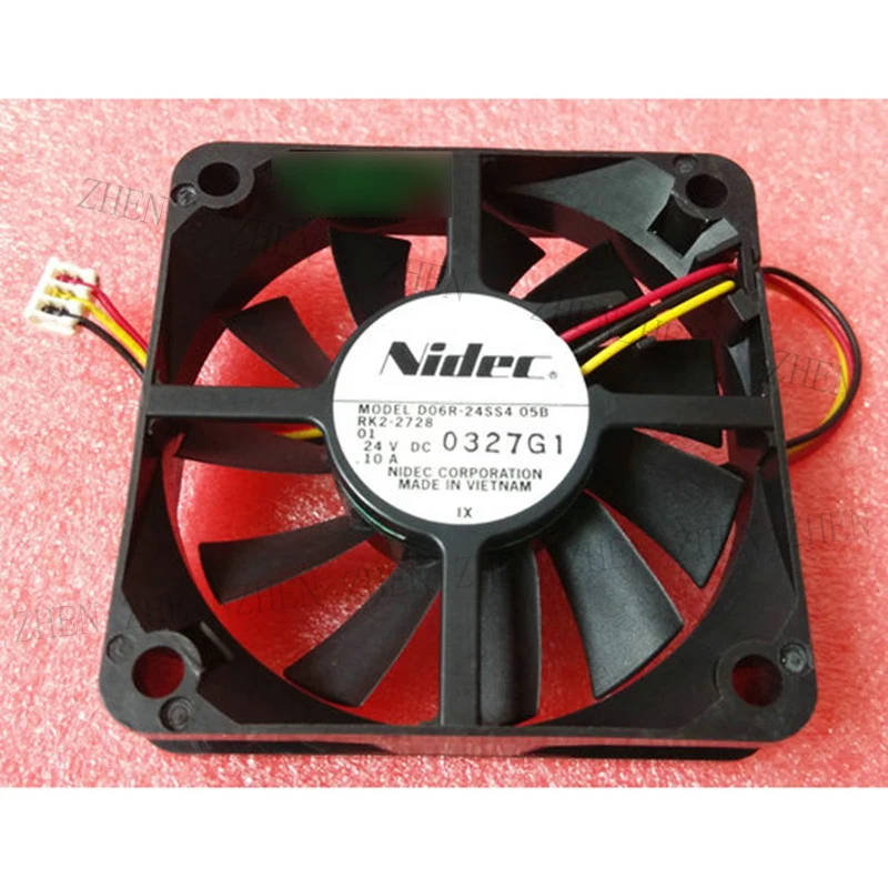 S New for Nidec D06R-24SS4 05B DC24V 0.10A 3-Pin inverter cooling fan#QW
S New for Nidec D06R-24SS4 05B DC24V 0.10A 3-Pin inverter cooling fan#QW