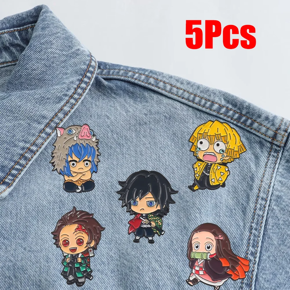 5 Pcs Demon Slayer Nezuko Tanjiro Anime Metal Pin Alloy Brooch Japanese Manga Gift for Cosplay Fans Collectors Fashion Accessory
5 Pcs Demon Slayer Nezuko Tanjiro Anime Metal Pin Alloy Brooch Japanese Manga Gift for Cosplay Fans Collectors Fashion Accessory