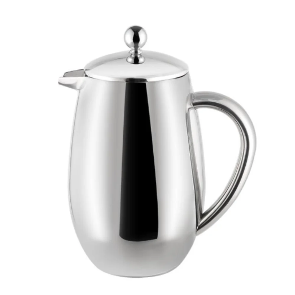 Househol 304 Stainless Steel French Press Double Layer Mirror-like Coffee Pot Insulated Drop-proof Pour-over Coffee Maker Tea
Househol 304 Stainless Steel French Press Double Layer Mirror-like Coffee Pot Insulated Drop-proof Pour-over Coffee Maker Tea