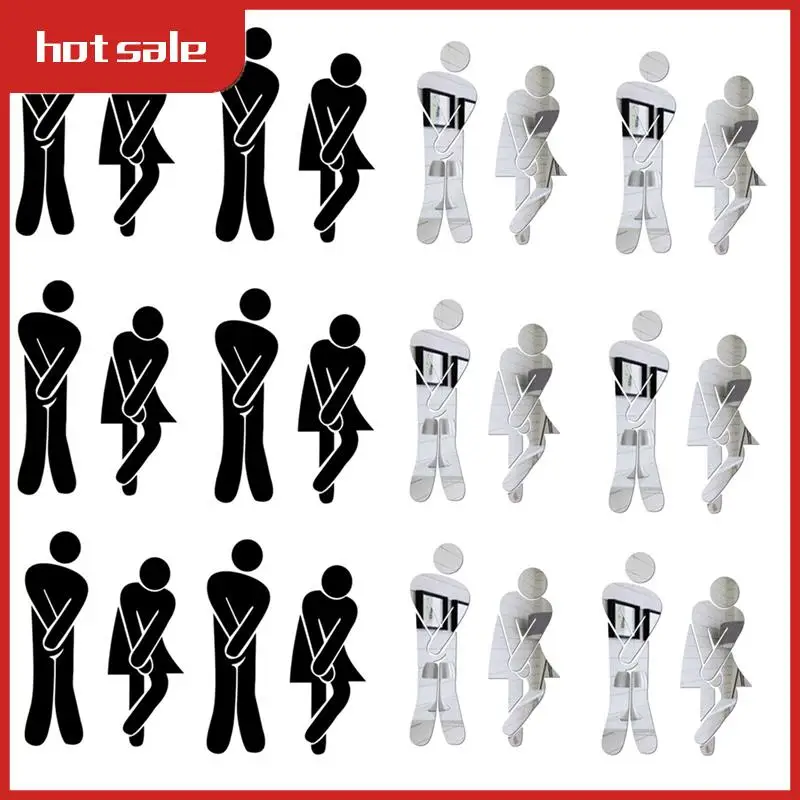 A33R-Removable Man Woman Washroom Toilet Bathroom WC Sign, DIY Mirror 3D Sticker Decor,Removable Cute Man Woman WC Sticker
A33R-Removable Man Woman Washroom Toilet Bathroom WC Sign, DIY Mirror 3D Sticker Decor,Removable Cute Man Woman WC Sticker