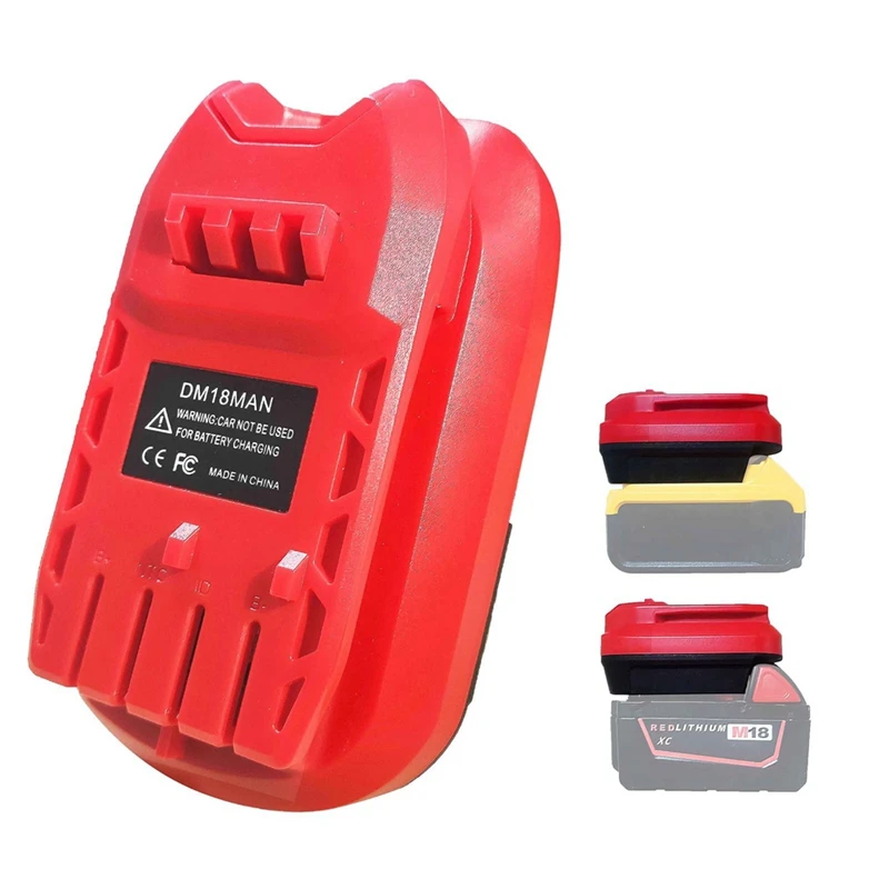 Battery Adapter for Craftsman 20V Cordless Tools,DM18MAN Adaptor for DeWalt 20V/Mil-Waukee 18V Li-on Battery Convert
Battery Adapter for Craftsman 20V Cordless Tools,DM18MAN Adaptor for DeWalt 20V/Mil-Waukee 18V Li-on Battery Convert