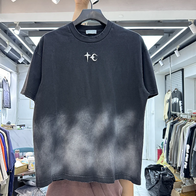 Ретро adient Heavy Distred с вышитым логотипом Свободная футболка в стиле хип-хоп ort Sve Модная круглая футболка Ne Youth Summer Faion
Ретро adient Heavy Distred с вышитым логотипом Свободная футболка в стиле хип-хоп ort Sve Модная круглая футболка Ne Youth Summer Faion