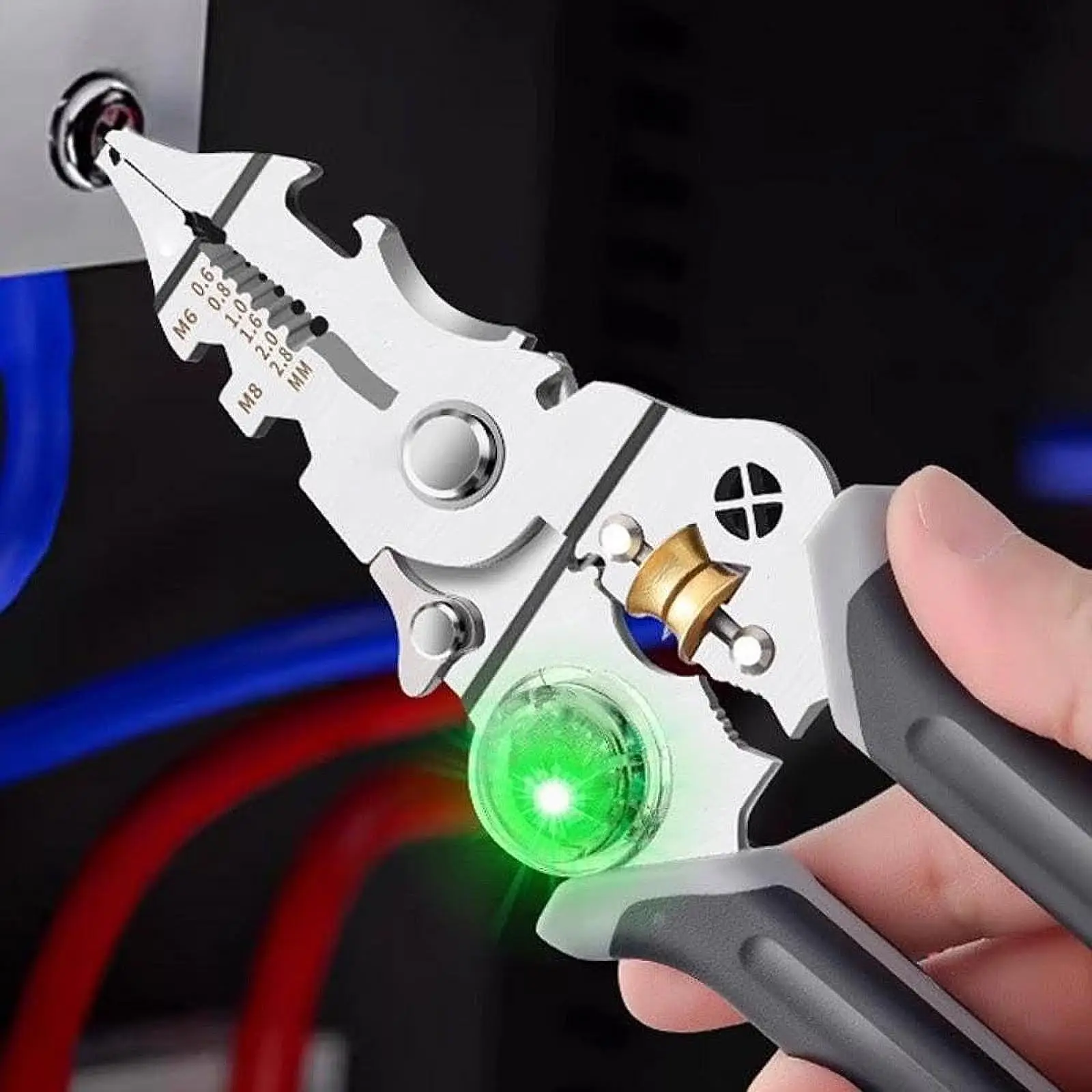 Кусачки для проводов, детектор напряжения, ремесло, инструмент для зачистки проводов, щипцы для зачистки проводов 
Кусачки для проводов, детектор напряжения, ремесло, инструмент для зачистки проводов, щипцы для зачистки проводов