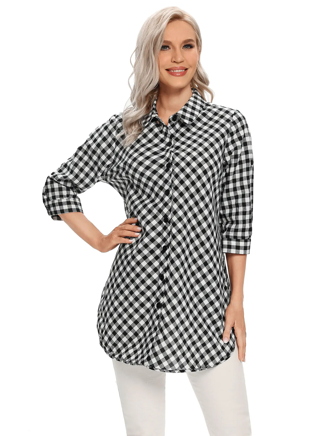 Women Woven Fashionable Casual Shirt For Spring And Autumn
Women Woven Fashionable Casual Shirt For Spring And Autumn