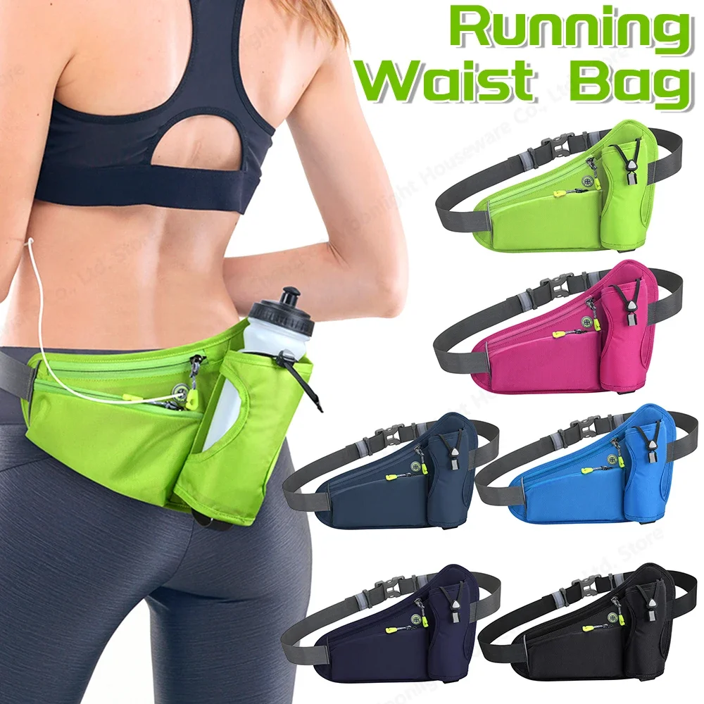 Sport Waist Pack Reflective Hydration Belt Pack Large Capacity Water Bottle Holder Bag Multifunction for Running Cycling
Sport Waist Pack Reflective Hydration Belt Pack Large Capacity Water Bottle Holder Bag Multifunction for Running Cycling