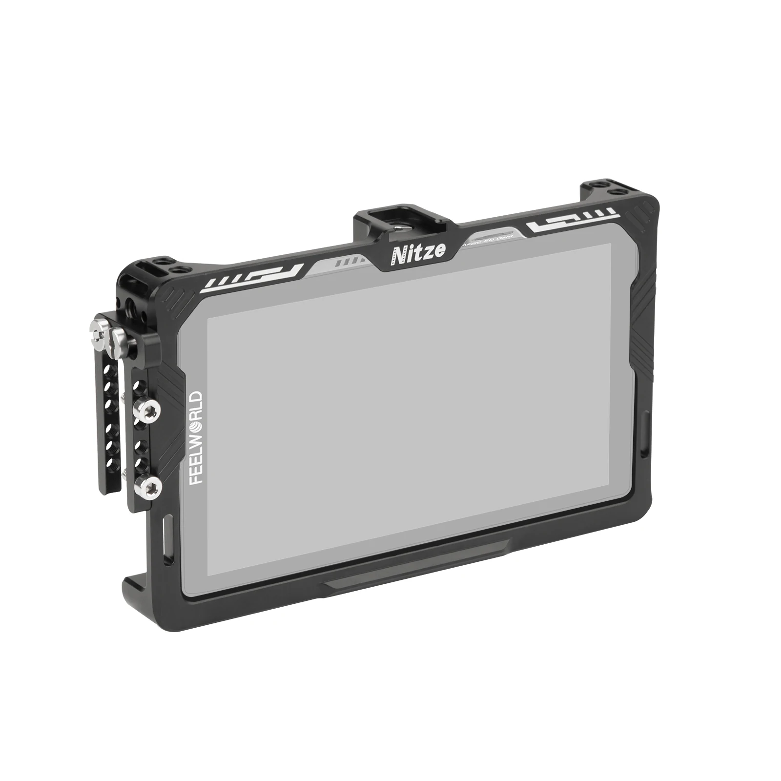 Клетка Nitze для монитора Feelworld CUT6/ CUT6S с зажимом для кабеля HDMI — JT-F04A
Клетка Nitze для монитора Feelworld CUT6/ CUT6S с зажимом для кабеля HDMI — JT-F04A