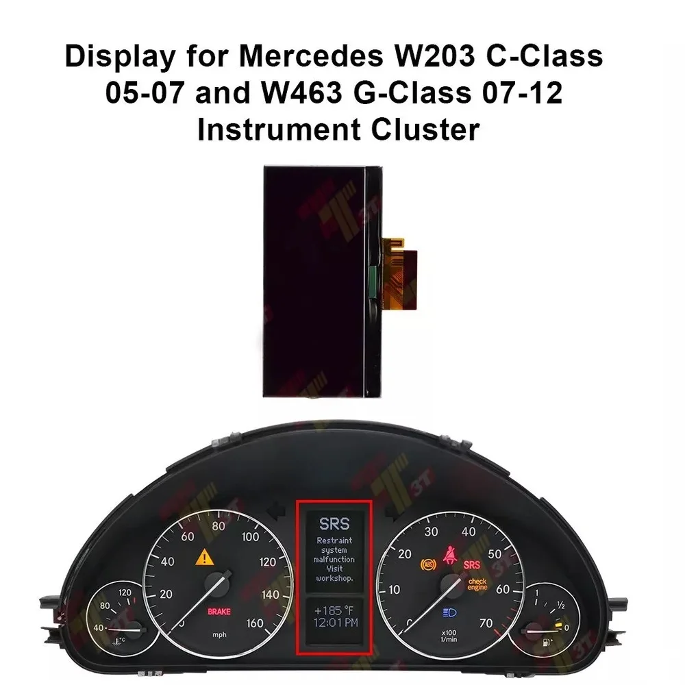 ЖК-дисплей приборной панели для Mercedes W203 C-Class 05-07, W463 G-Glass 07-12 Комплект приборов
ЖК-дисплей приборной панели для Mercedes W203 C-Class 05-07, W463 G-Glass 07-12 Комплект приборов
