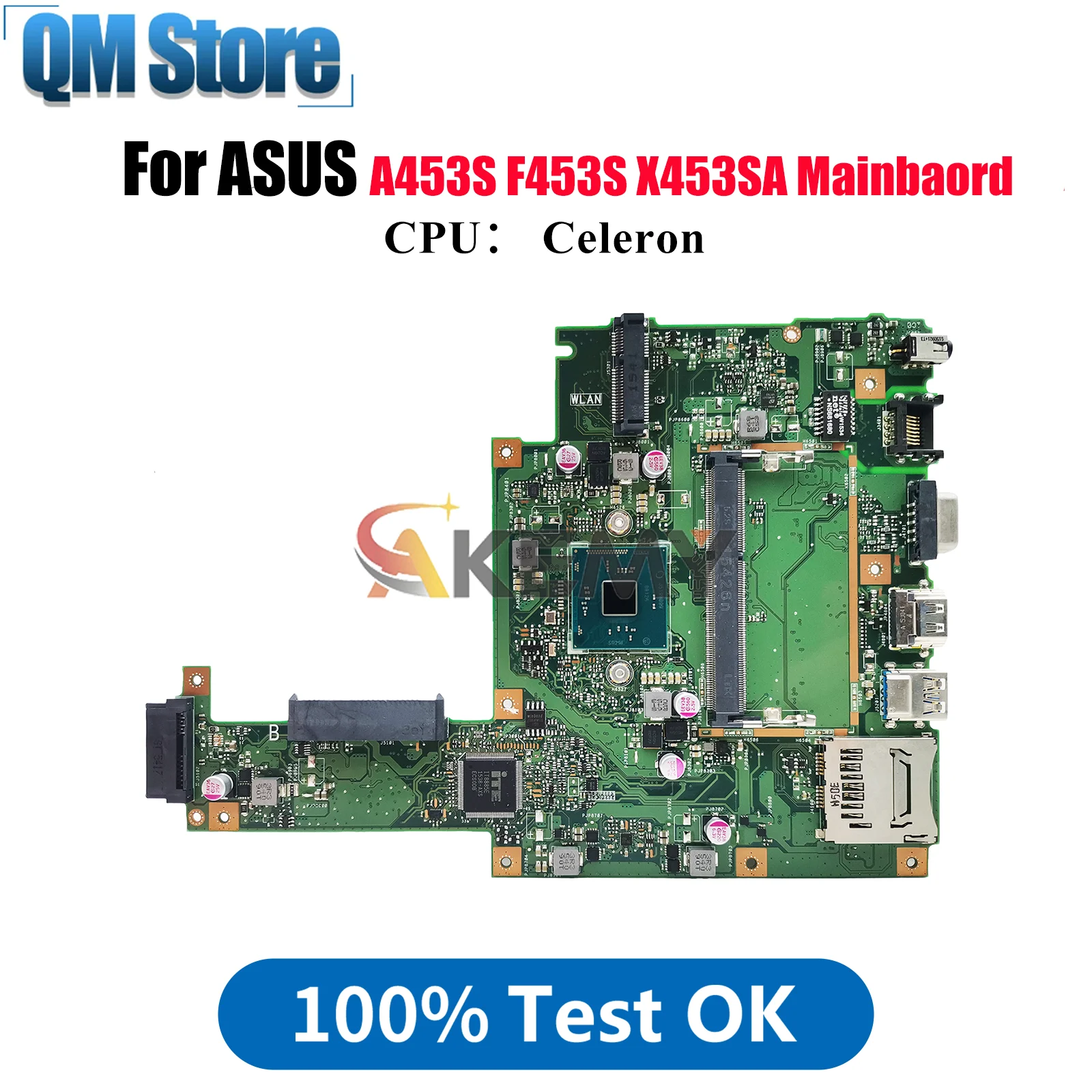 X453SA Laptop Motherboard For ASUS VivoBook X453SA X453S F453S A453S Notebook Mainboard With Celeron CPU 100% tests OK fast ship
X453SA Laptop Motherboard For ASUS VivoBook X453SA X453S F453S A453S Notebook Mainboard With Celeron CPU 100% tests OK fast ship