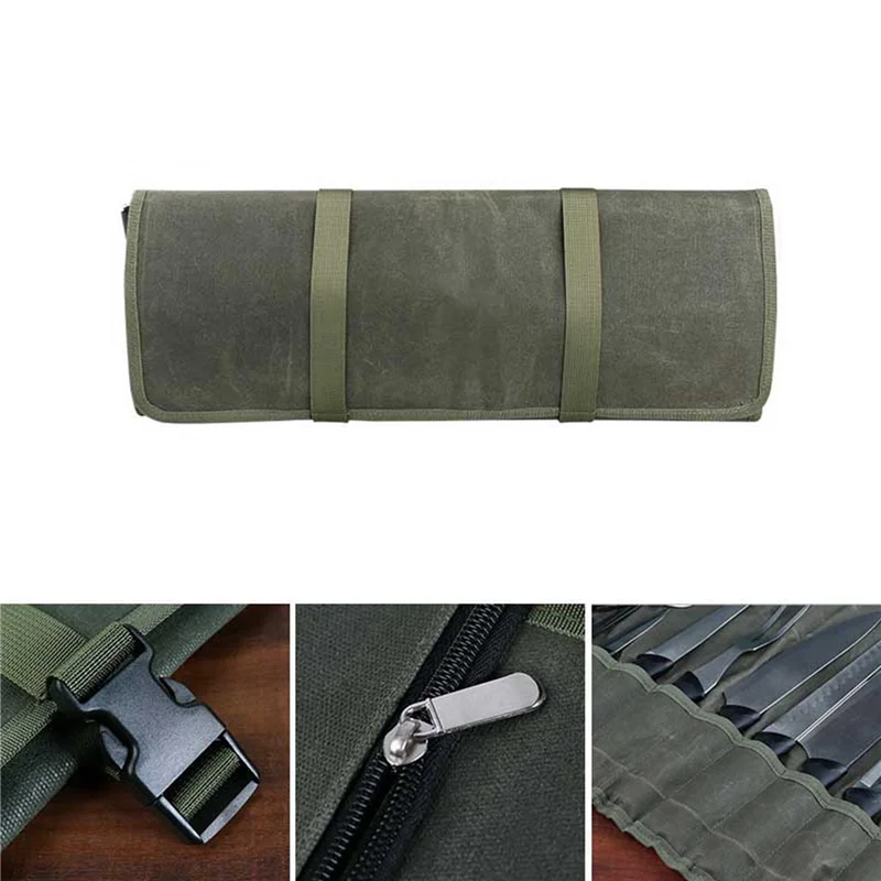 ABAH-3X Roll Bag Chef Knife Bag Kitchen Storage Bags Portable Knife Holder Multifunction Knife Carrying Bag Chef Tool
ABAH-3X Roll Bag Chef Knife Bag Kitchen Storage Bags Portable Knife Holder Multifunction Knife Carrying Bag Chef Tool