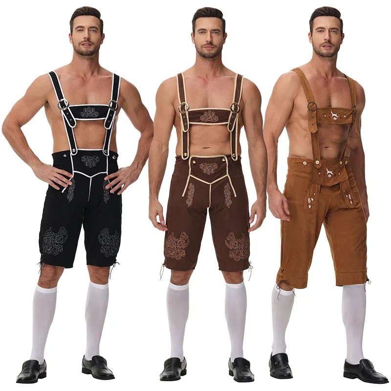 Bavarian German Oktoberfest Lederhosen Costume for Men - Traditional Beer Festival Outfit Halloween Cosplay
Bavarian German Oktoberfest Lederhosen Costume for Men - Traditional Beer Festival Outfit Halloween Cosplay