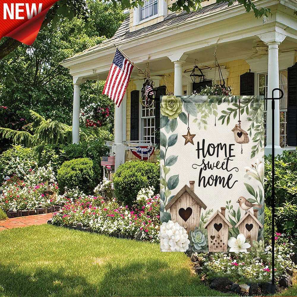 1PC, Home Sweet Home Birdhouse Garden Flag Rustic Floral Outdoor Decorative Yard Flag
1PC, Home Sweet Home Birdhouse Garden Flag Rustic Floral Outdoor Decorative Yard Flag