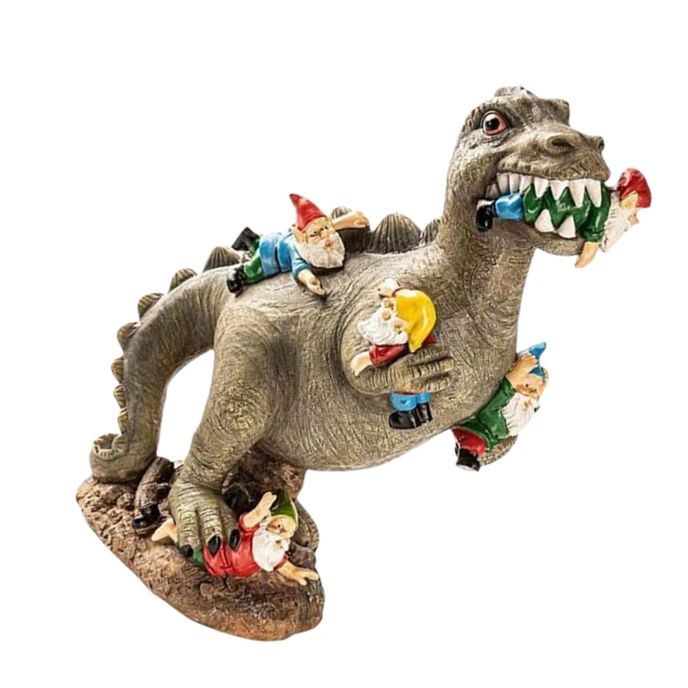 Dinosaur Eating Gnomes Statues Handicraft Garden Gnome Dinosaur Statues Weatherproof Creative Cute Christmas Party Decor
Dinosaur Eating Gnomes Statues Handicraft Garden Gnome Dinosaur Statues Weatherproof Creative Cute Christmas Party Decor