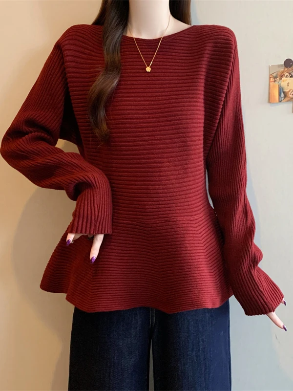 Red Long Sve Knitted Sweater Women's Lazy Sle Winter plus Size Fluffy Hem Top Comfortable Korean Version Midweight
Red Long Sve Knitted Sweater Women's Lazy Sle Winter plus Size Fluffy Hem Top Comfortable Korean Version Midweight