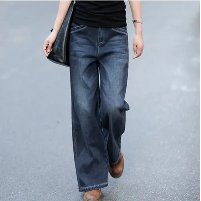 High waisted Drop Denim Wide leg Pants 2024 Spring Autumn New Women's straight tube Loose Casual Jeans Female Trousers
High waisted Drop Denim Wide leg Pants 2024 Spring Autumn New Women's straight tube Loose Casual Jeans Female Trousers