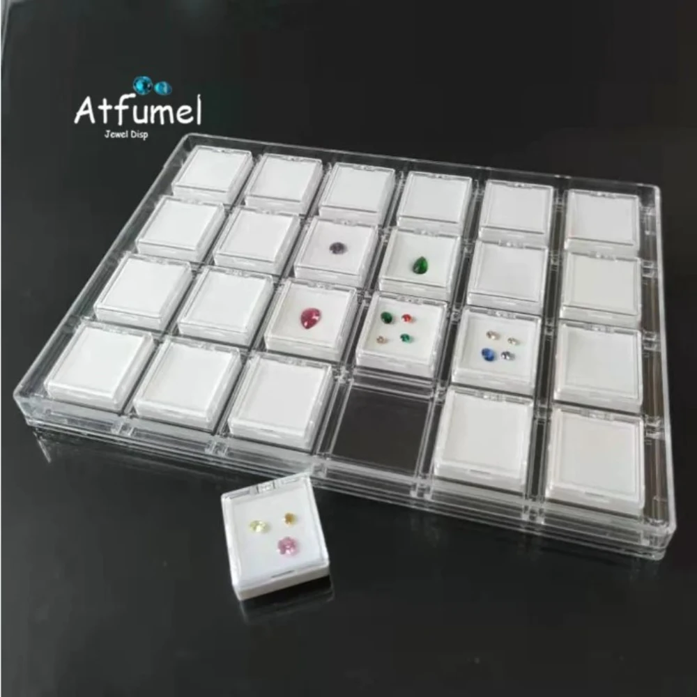 Transparent Gemstone Jewelry Storage Box Loose Diamond Display Tray Packaging Stone Case Charms Gem Joyeros Organizador de Joyas
Transparent Gemstone Jewelry Storage Box Loose Diamond Display Tray Packaging Stone Case Charms Gem Joyeros Organizador de Joyas