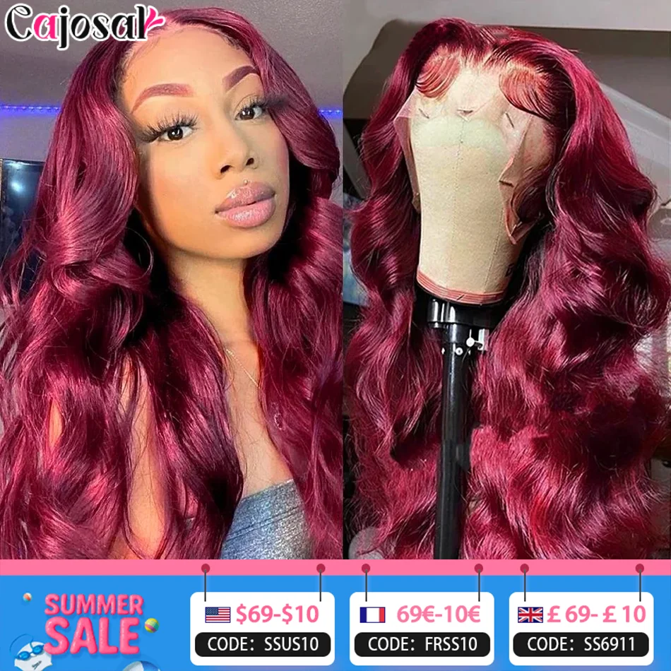 220% 30 32 40Inch 99J Burgundy 13x4 HD Transparent Lace Frontal Wig Body Wave Red Colored Human Hair Wigs 13x6 Hd Lace Front Wig
220% 30 32 40Inch 99J Burgundy 13x4 HD Transparent Lace Frontal Wig Body Wave Red Colored Human Hair Wigs 13x6 Hd Lace Front Wig