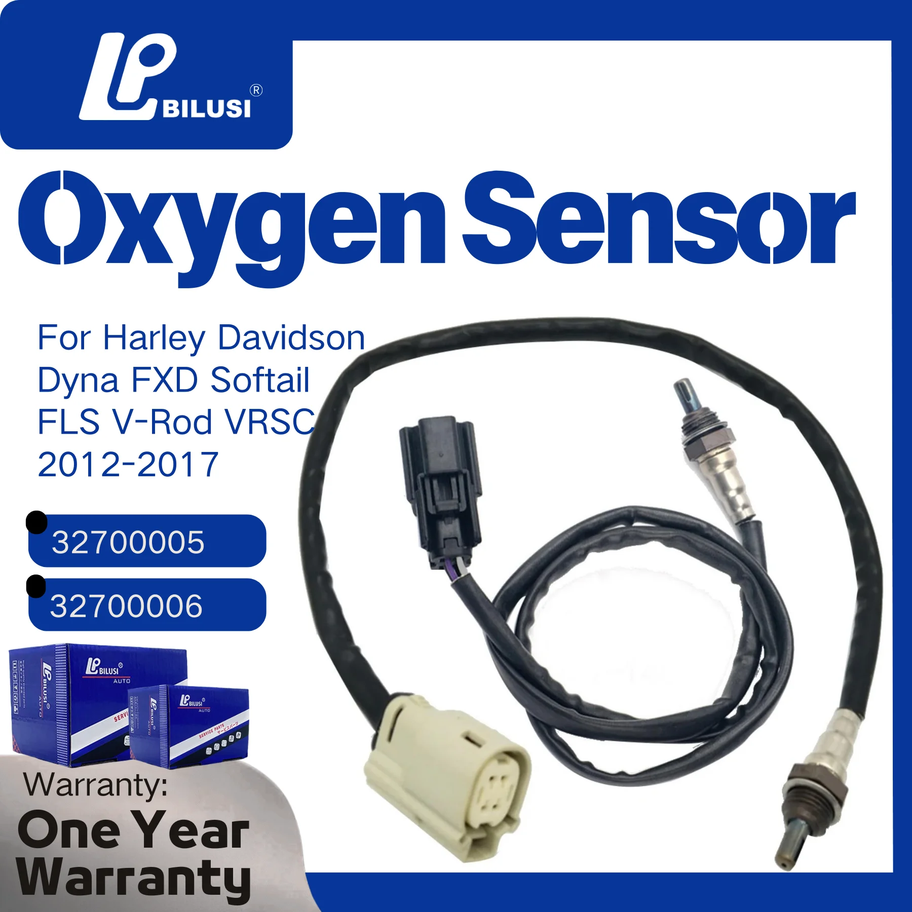 BILUSI 1/2PCS 32700005 32700006 Front & Rear O2 02 Oxygen Sensor for Harley Davidson Dyna FXD Softail FLS V-Rod VRSC 2012-2017
BILUSI 1/2PCS 32700005 32700006 Front & Rear O2 02 Oxygen Sensor for Harley Davidson Dyna FXD Softail FLS V-Rod VRSC 2012-2017