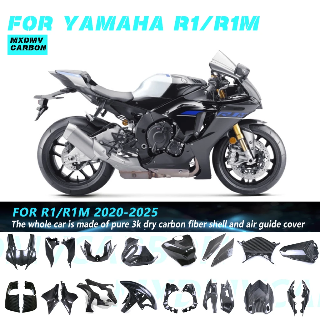 For YAMAHA R1 R1M 2020 2021 2022 2023 2024 2025 100% Carbon Fiber Fairings Kits Guard Cowl Protection Motorcycle Accessories
For YAMAHA R1 R1M 2020 2021 2022 2023 2024 2025 100% Carbon Fiber Fairings Kits Guard Cowl Protection Motorcycle Accessories
