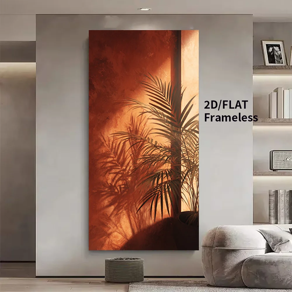 2D Flat 1pc Unframed Sunlit Palm Shadows on Wall Canvas Prints Minimalist Abstract Canvas Wall Art for Bedroom Living Room Decor
2D Flat 1pc Unframed Sunlit Palm Shadows on Wall Canvas Prints Minimalist Abstract Canvas Wall Art for Bedroom Living Room Decor