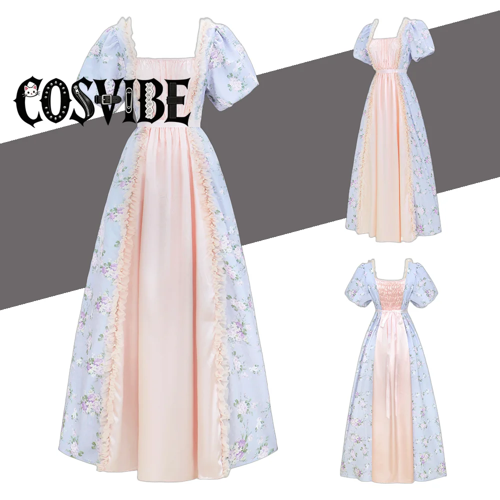 Victorian High Waist Tea Party Banquet Dress - Medieval Women Floral Daily Holiday Halloween Carnival Outfit
Victorian High Waist Tea Party Banquet Dress - Medieval Women Floral Daily Holiday Halloween Carnival Outfit