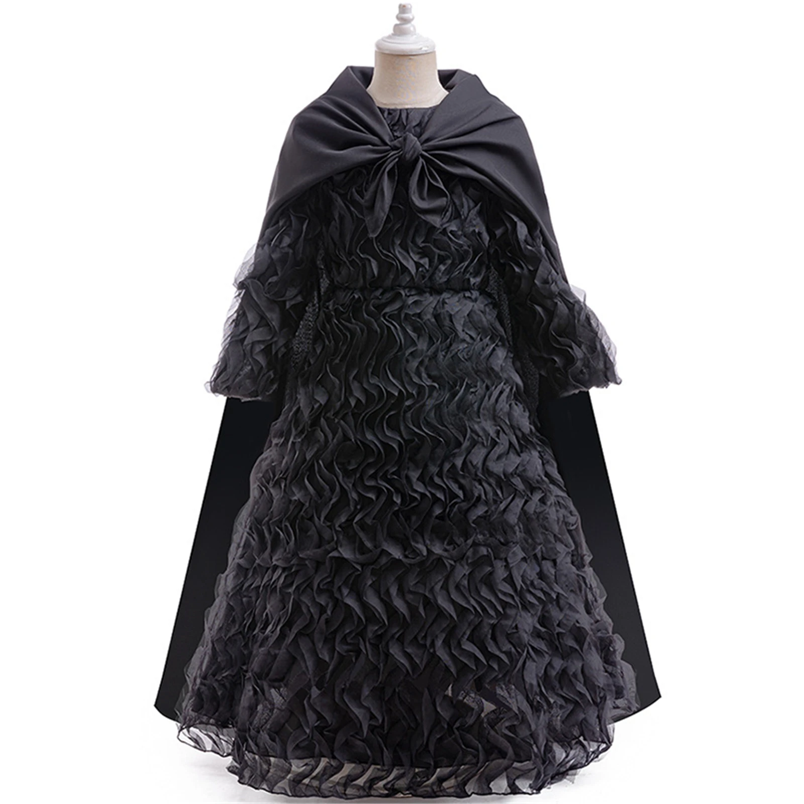 Movie Magic Witch Elphaba Cosplay Costume for Girl Black Cake Dress with Cloak for Kid Halloween Carnival Party Dress
Movie Magic Witch Elphaba Cosplay Costume for Girl Black Cake Dress with Cloak for Kid Halloween Carnival Party Dress