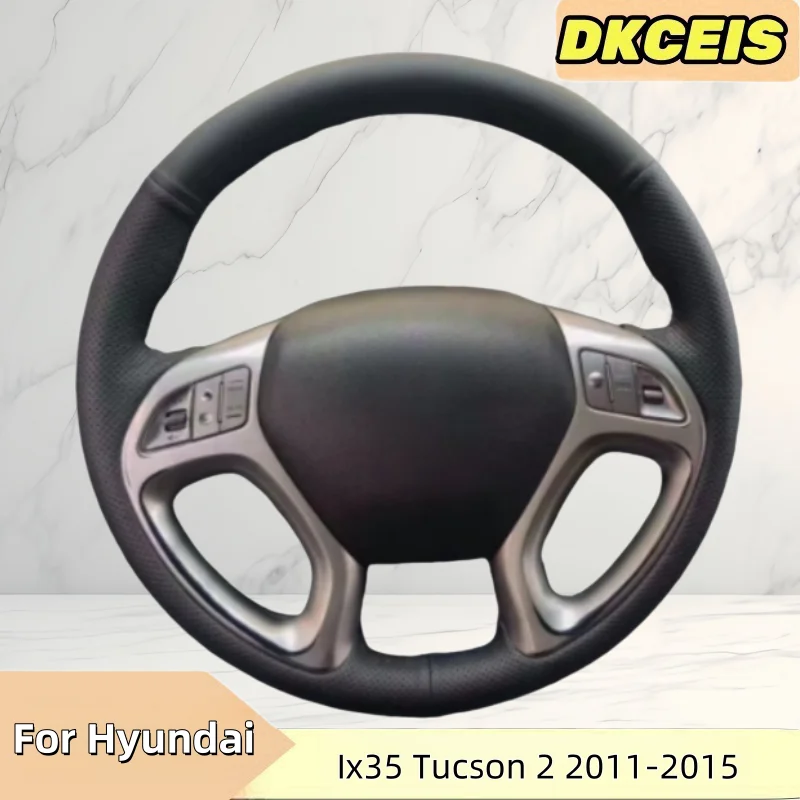 Чехол на руль автомобиля из натуральной кожи, дышащий черный для Hyundai Ix35 Tucson 2 2011-2015, плетеный чехол на руль
Чехол на руль автомобиля из натуральной кожи, дышащий черный для Hyundai Ix35 Tucson 2 2011-2015, плетеный чехол на руль