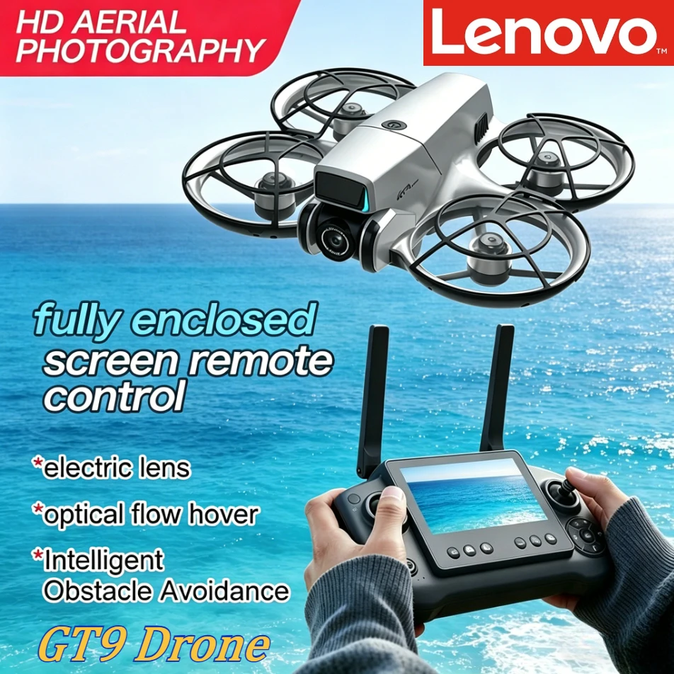 Lenovo GT9 Professional Quadcopter 4.3" Display Dual Lens 2.4G Optical Flow Positioning Powerful Brushless Motor HD Aerial Drone
Lenovo GT9 Professional Quadcopter 4.3" Display Dual Lens 2.4G Optical Flow Positioning Powerful Brushless Motor HD Aerial Drone
