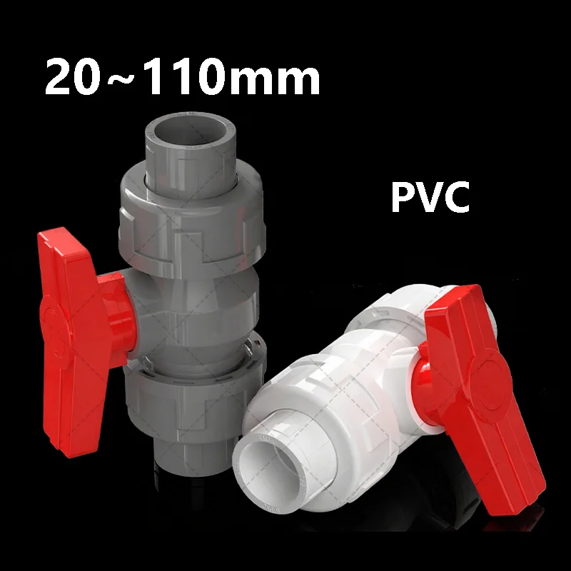 20 мм ~ 110 мм ПВХ трубный клапан, фитинги для водопроводных труб, шаровой клапан для орошения сада, соединитель для водопроводной трубы, адаптер для аквариума
20 мм ~ 110 мм ПВХ трубный клапан, фитинги для водопроводных труб, шаровой клапан для орошения сада, соединитель для водопроводной трубы, адаптер для аквариума