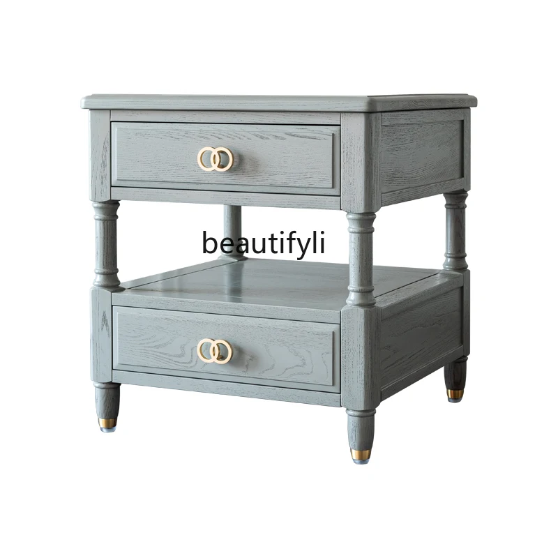 Luxury Sofa HighGrade Gray Side Cabinet Gray Small Coffee Table American Solid Wood Water-Based Paint Side Table Storage Cabinet
Luxury Sofa HighGrade Gray Side Cabinet Gray Small Coffee Table American Solid Wood Water-Based Paint Side Table Storage Cabinet