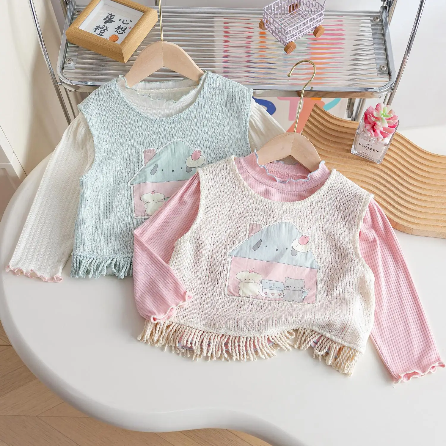 Girls Long-sleeved Shirts Cartoon 2pcs Pullover for Kids Fashion Spring Autumn Children Blouse Toddler Undershirts Baby Outfits
Girls Long-sleeved Shirts Cartoon 2pcs Pullover for Kids Fashion Spring Autumn Children Blouse Toddler Undershirts Baby Outfits