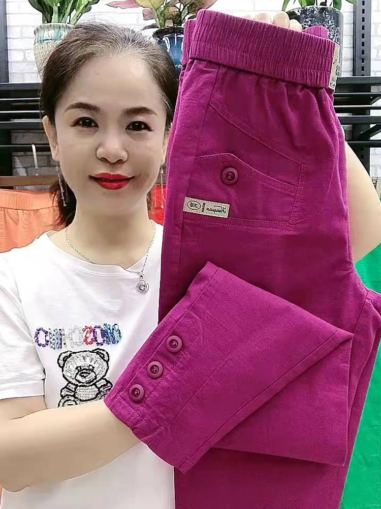 Корейские хлопковые льняные повседневные брюки для женщин, свободные, зауженные, укороченные (7/8), тонкие, фасона «морковки», с высокой талией, длинные, с карманами
Корейские хлопковые льняные повседневные брюки для женщин, свободные, зауженные, укороченные (7/8), тонкие, фасона «морковки», с высокой талией, длинные, с карманами