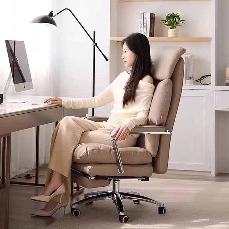 Recliner Ergonomic Office Chair Wheels Student Backrest Relaxing Office Chair Modern Computer Sillas De Oficina Trendy Furniture
Recliner Ergonomic Office Chair Wheels Student Backrest Relaxing Office Chair Modern Computer Sillas De Oficina Trendy Furniture