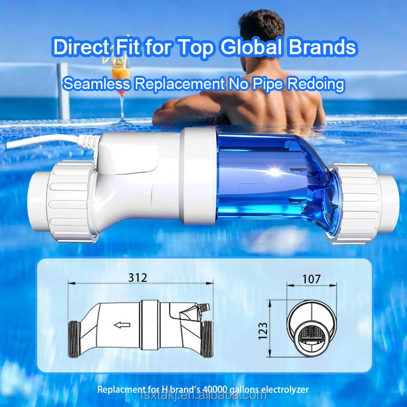 STEPON OEM ODM, directly replacing the world's brands, high-quality titanium-platinum electrolytic cell 40G salt chlorine
STEPON OEM ODM, directly replacing the world's brands, high-quality titanium-platinum electrolytic cell 40G salt chlorine