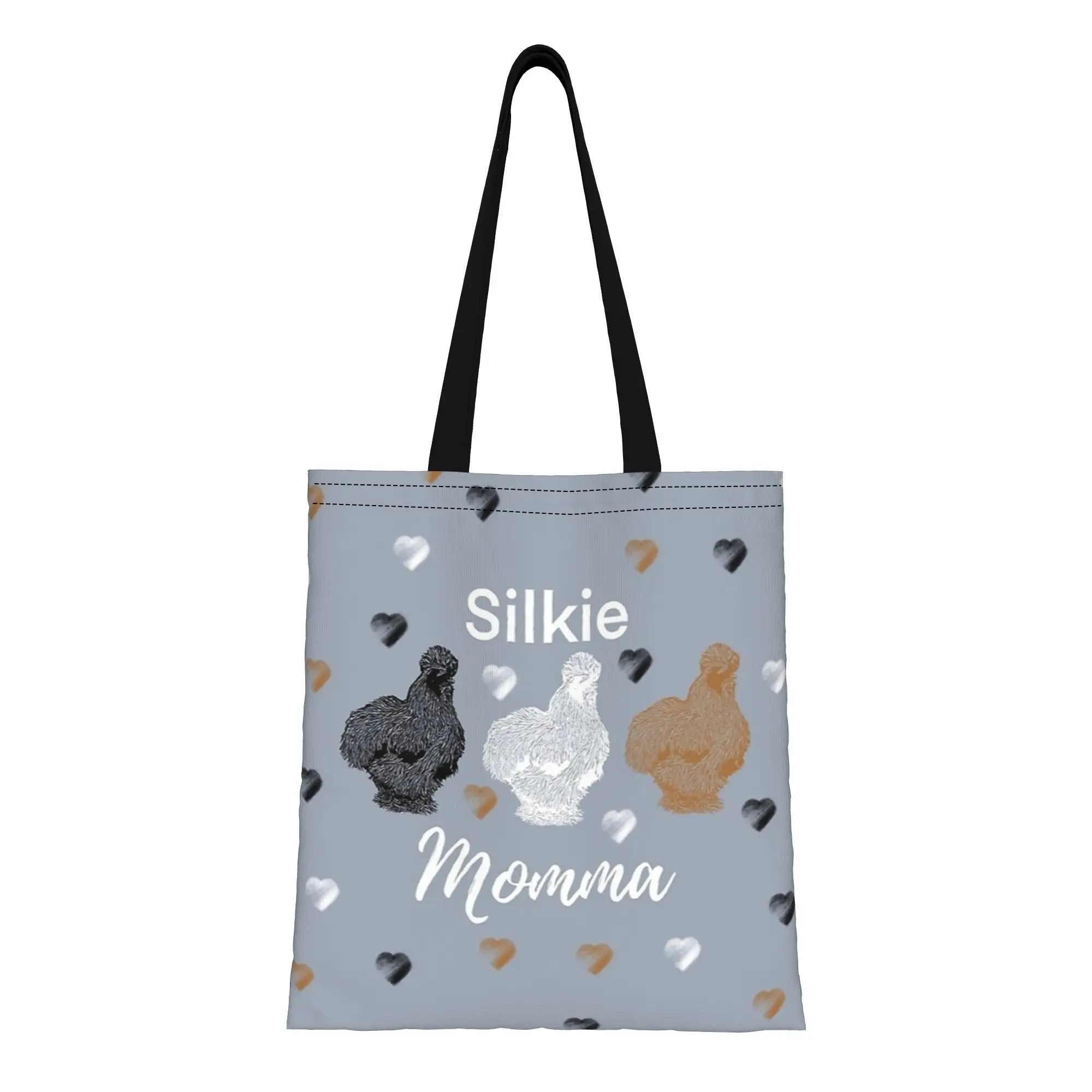 ita bag Large Capacity Momma Silkie Chicken Heart Prints with Black White and Buff Canvas Tote Bag Foldable Chic Pattern Gifts
ita bag Large Capacity Momma Silkie Chicken Heart Prints with Black White and Buff Canvas Tote Bag Foldable Chic Pattern Gifts