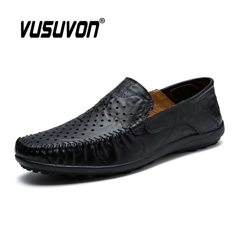 Size 37-47 Men's Genuine Leather Loafers Comfortable Round Toe Flat Classic Black Fashion Casual Shoes Breathable Summer Sandals
Size 37-47 Men's Genuine Leather Loafers Comfortable Round Toe Flat Classic Black Fashion Casual Shoes Breathable Summer Sandals