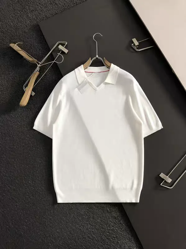 Italian Luxury Men's Shirt Wool Blend Casual Short Sleeve V-Neck Sea Eagle Collar Business Casual Spring Summer Fashion
Italian Luxury Men's Shirt Wool Blend Casual Short Sleeve V-Neck Sea Eagle Collar Business Casual Spring Summer Fashion