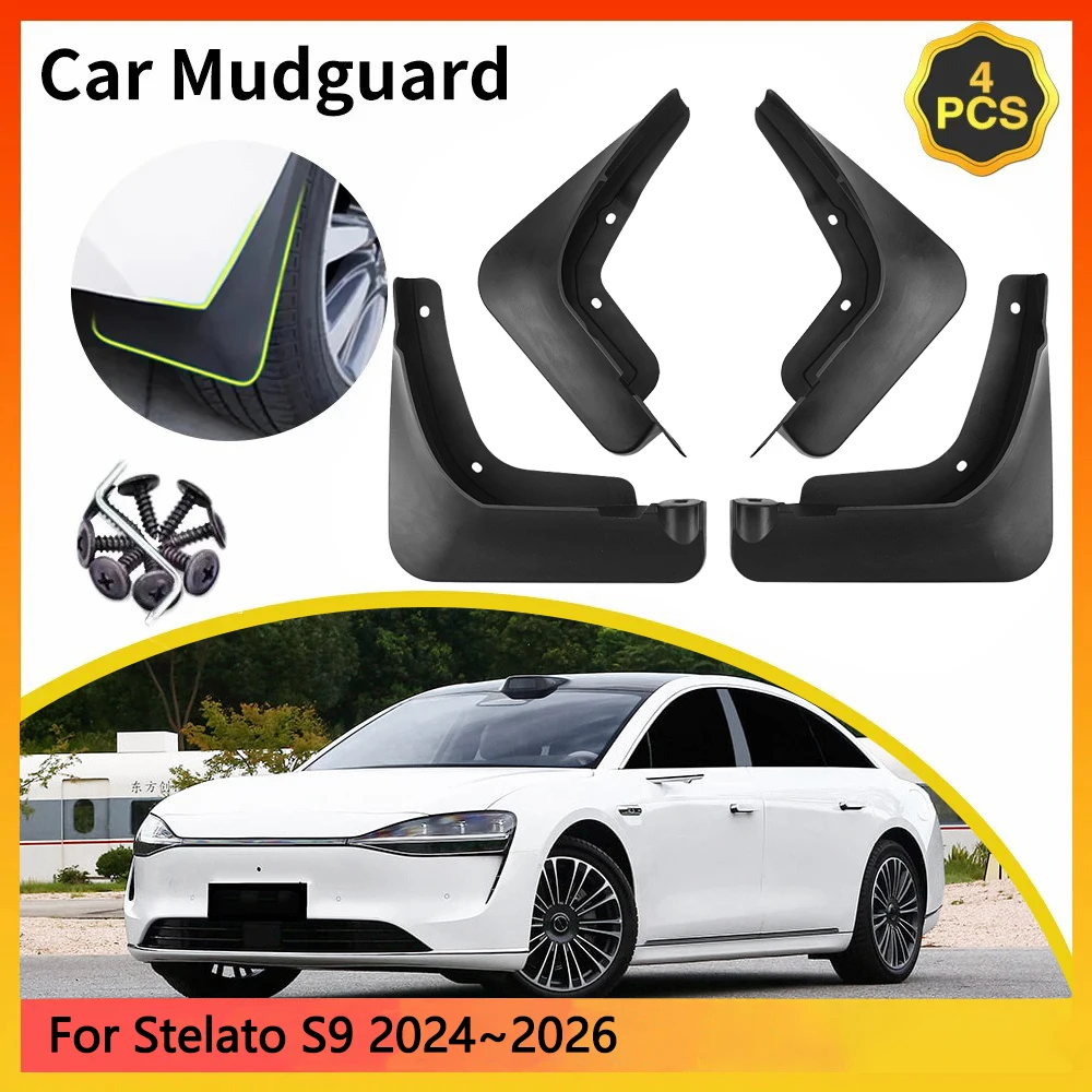For Stelato S9 5-door sedan Full-size 2024~2026 Car Mudguards Mudflap Mudguard Splash Guards Mud Flaps Fender accessories Auto
For Stelato S9 5-door sedan Full-size 2024~2026 Car Mudguards Mudflap Mudguard Splash Guards Mud Flaps Fender accessories Auto