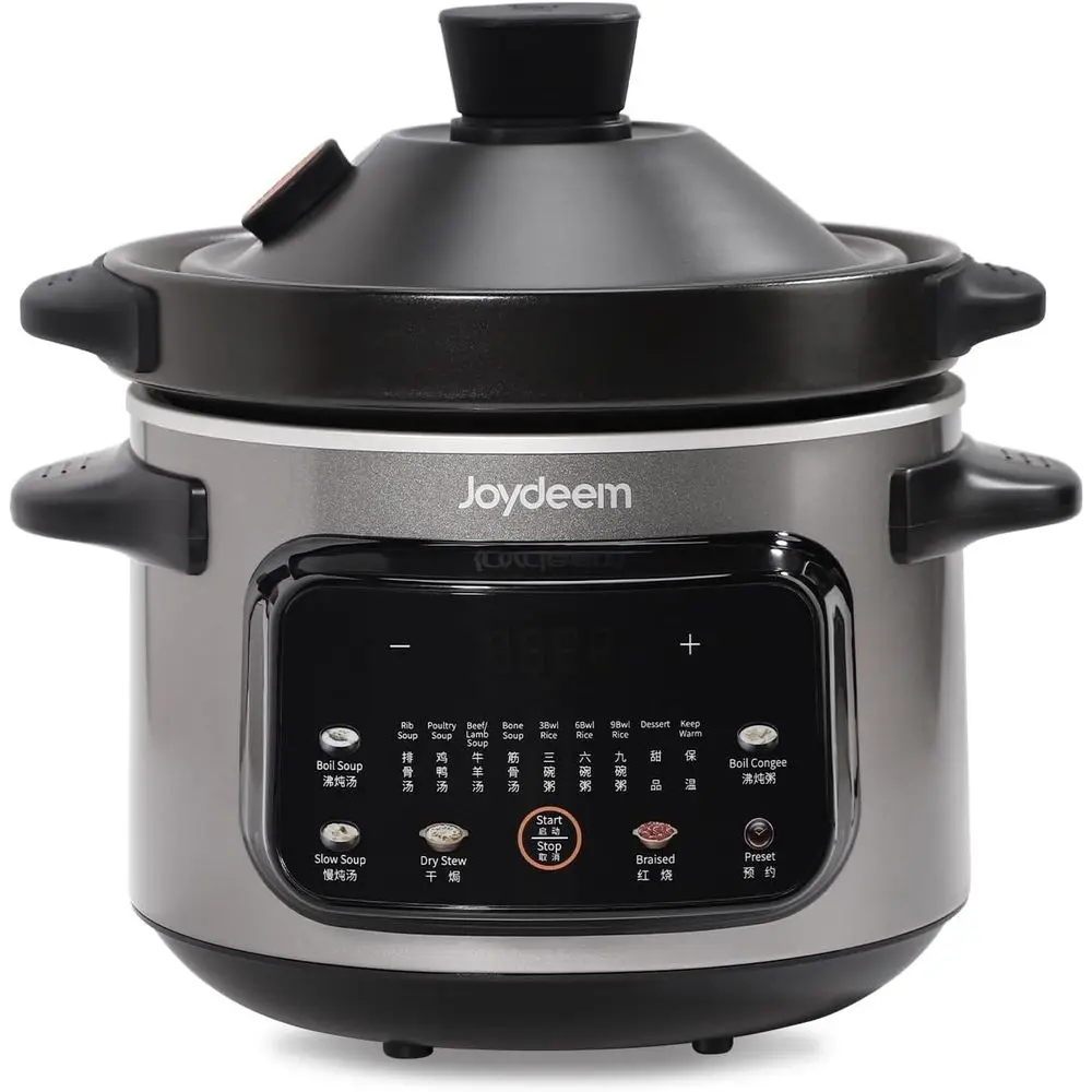 4 Quart Electric Stew Pot, 500W Multi-unctional Cooking Pot with Ceic Inner, Soup, Porridge, Stew, Braise, with Auto Keep Warm &
4 Quart Electric Stew Pot, 500W Multi-unctional Cooking Pot with Ceic Inner, Soup, Porridge, Stew, Braise, with Auto Keep Warm &