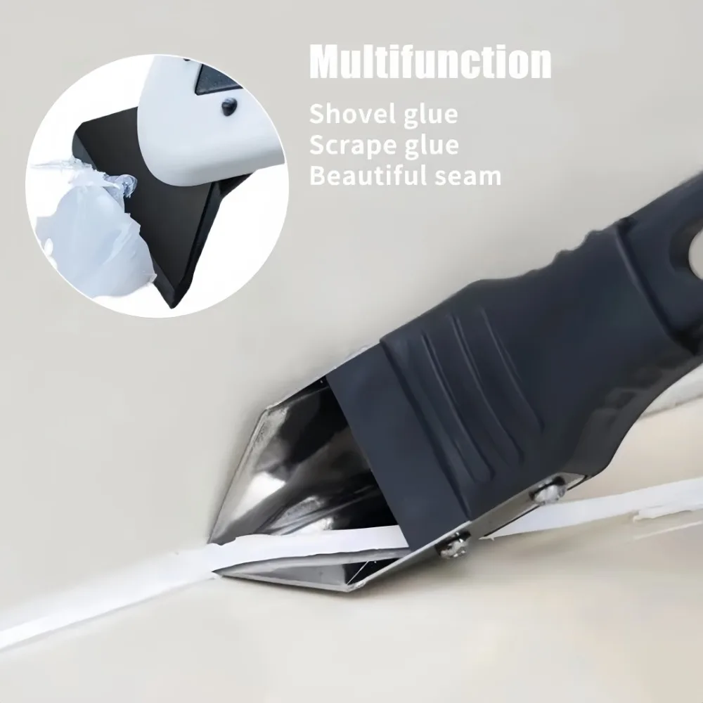 3 in 1 Multifunctional Glue Scraper Metal Head Black Multi Angle Scraper for Trimming Removing Residual Glue Beautiful Seam Tool
3 in 1 Multifunctional Glue Scraper Metal Head Black Multi Angle Scraper for Trimming Removing Residual Glue Beautiful Seam Tool