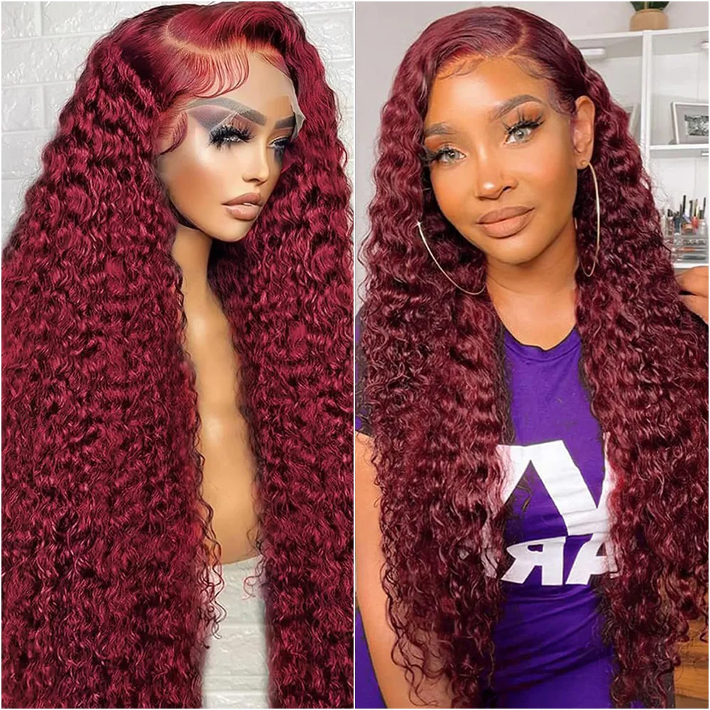 Парик 99J Burgundy Deep Wave 13X6 HD Lace Frontal, 13X4 HD Lace Front, красного цвета, из бразильских волос, 40 дюймов, для женщин, плотность 200%
Парик 99J Burgundy Deep Wave 13X6 HD Lace Frontal, 13X4 HD Lace Front, красного цвета, из бразильских волос, 40 дюймов, для женщин, плотность 200%