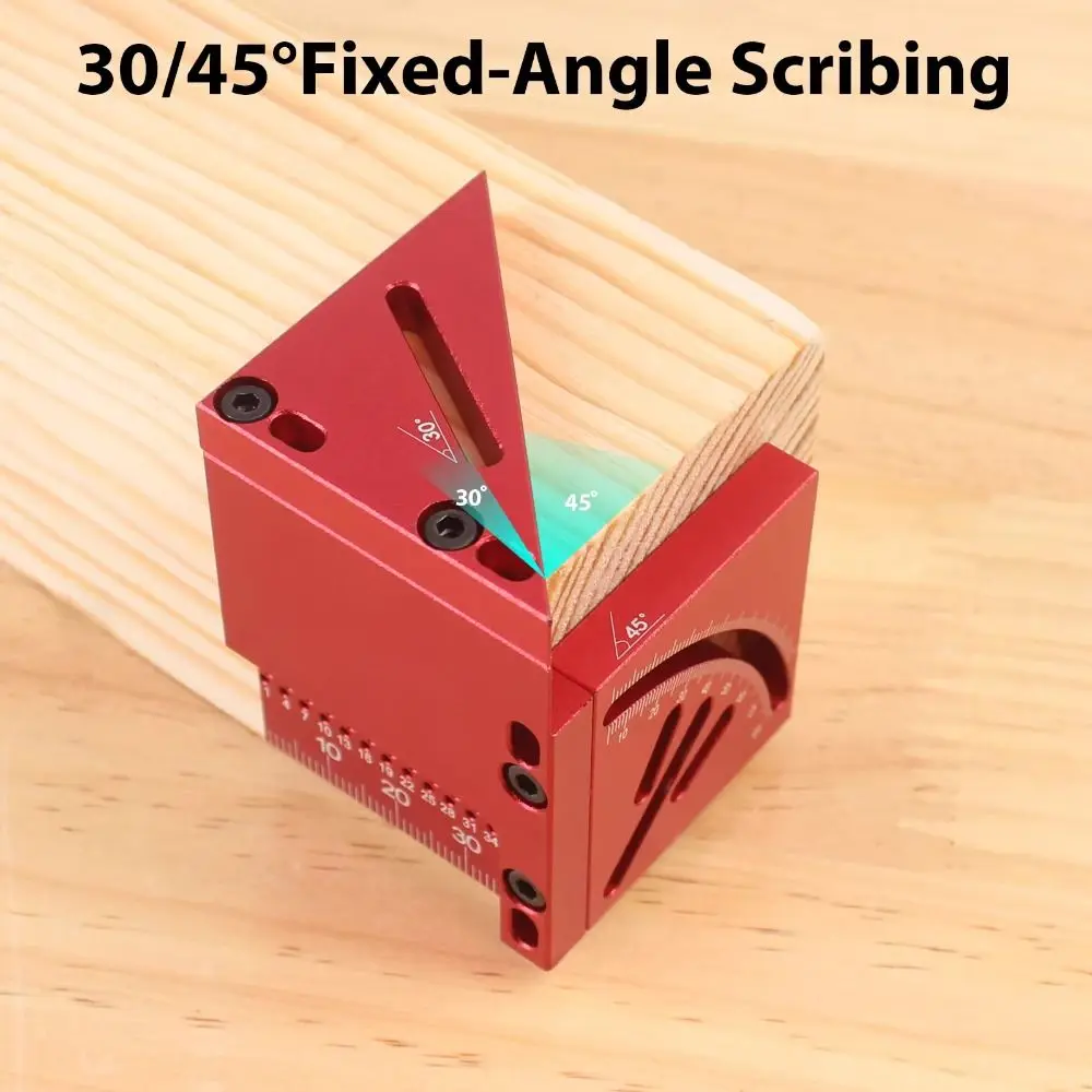 Aluminum Alloy Multi Angle Measuring Ruler 30/45/60/90 Degree Measurement Ruler T-shaped Angle Ruler Marking Gauge Center Finder
Aluminum Alloy Multi Angle Measuring Ruler 30/45/60/90 Degree Measurement Ruler T-shaped Angle Ruler Marking Gauge Center Finder