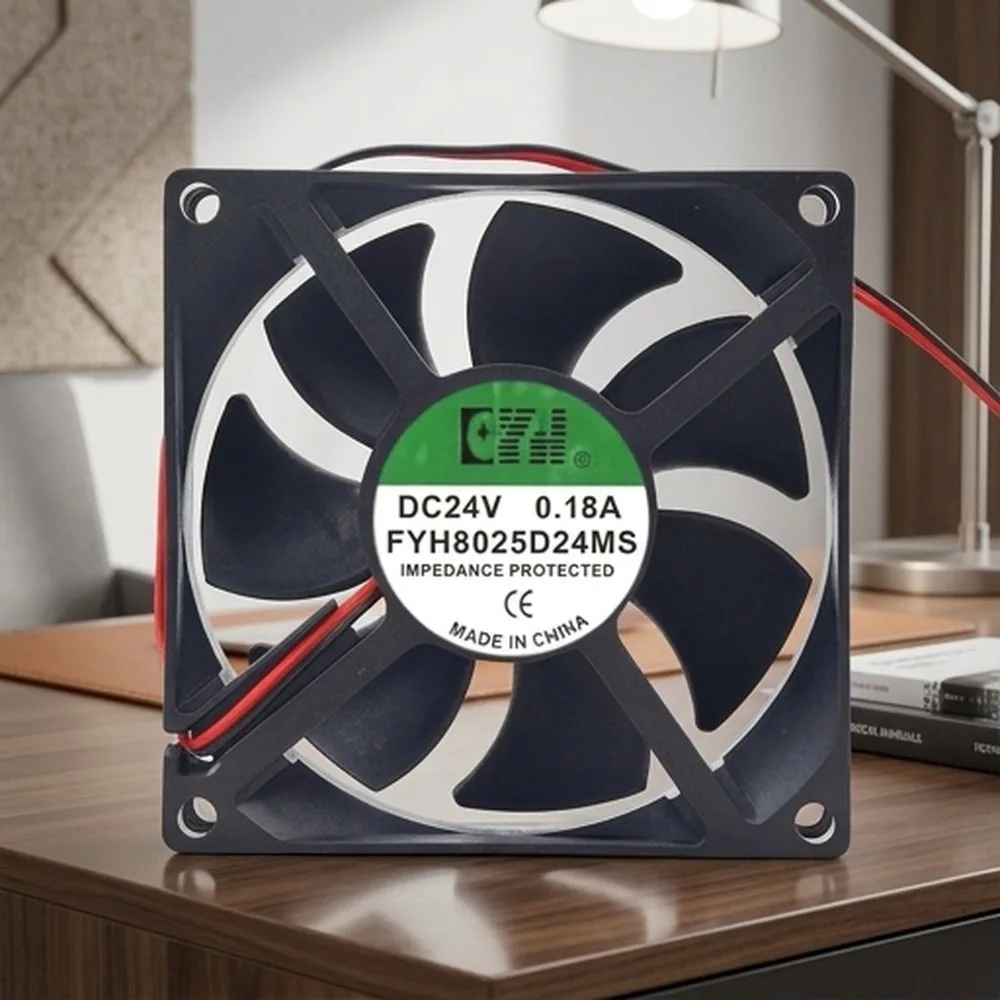 For FYH8025D24MS 8025 DC24V 0.18A 8CM 2-wire Silent DC Cooling Fan
For FYH8025D24MS 8025 DC24V 0.18A 8CM 2-wire Silent DC Cooling Fan