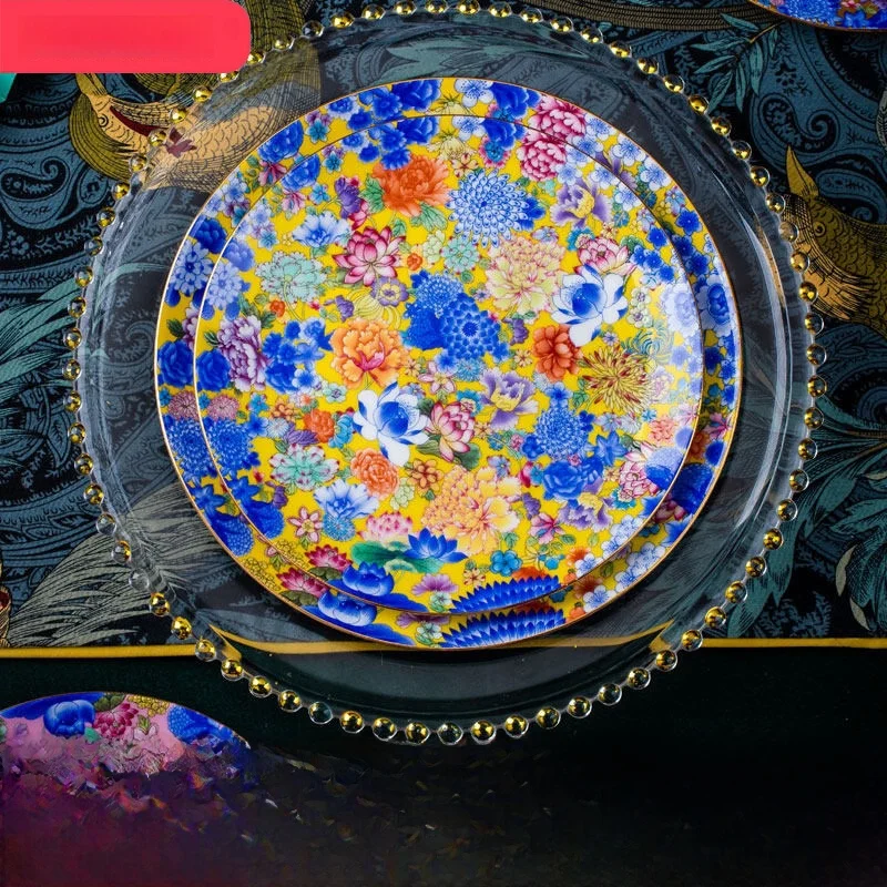 Jingdezhen Chinese Sle Gold d Bone China Plate 7 Inch 8 Inch Floral Design Flat Di Porcelain Cuisine Householdware
Jingdezhen Chinese Sle Gold d Bone China Plate 7 Inch 8 Inch Floral Design Flat Di Porcelain Cuisine Householdware