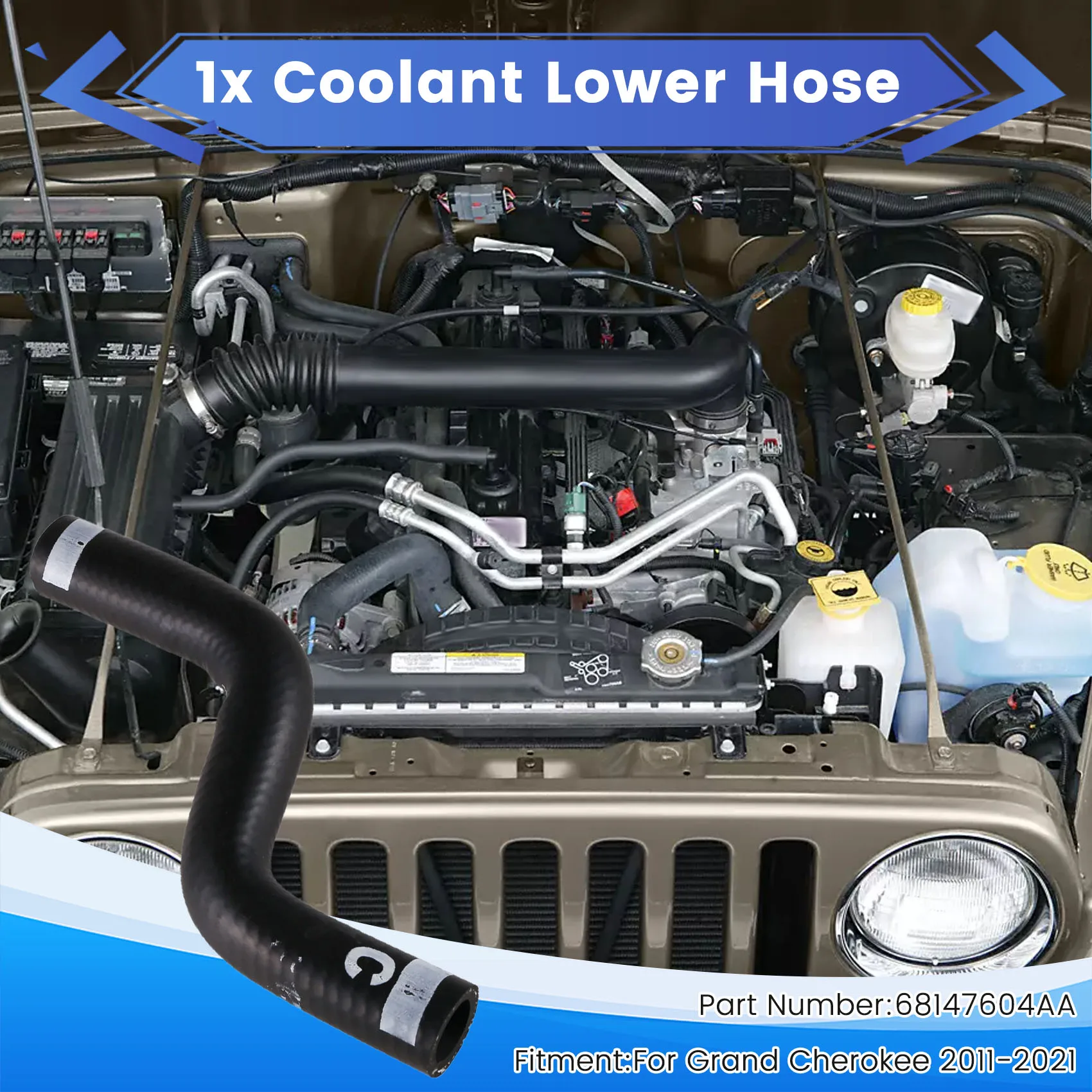 L10A Нижний шланг охлаждающей жидкости Трубка 68147604AA для Jeep Grand Cherokee 2011-2021
L10A Нижний шланг охлаждающей жидкости Трубка 68147604AA для Jeep Grand Cherokee 2011-2021