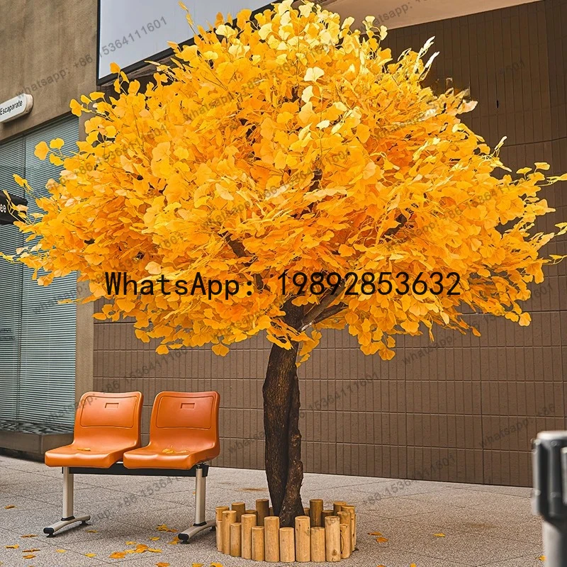 Simulation ginkgo tree large fake tree landscaping indoor simulation tree landscape bionic green plant floor decoration
Simulation ginkgo tree large fake tree landscaping indoor simulation tree landscape bionic green plant floor decoration