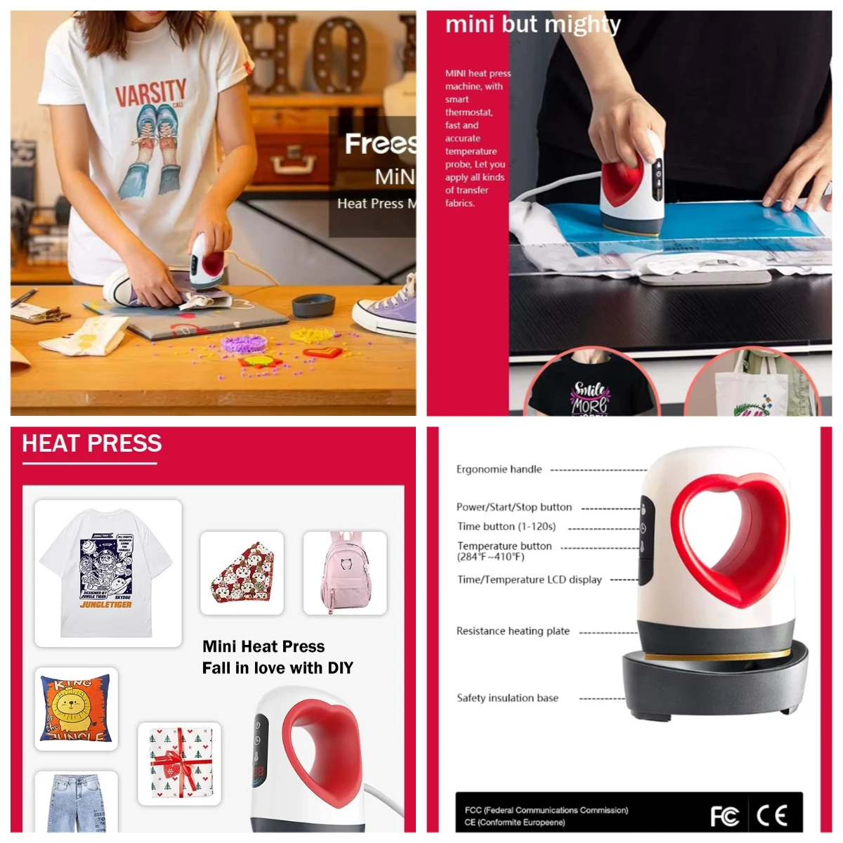 WJW love Shape Mini Heat Press Machine Small Bag Shoe logo Sublimation Machine Portable P0203A
WJW love Shape Mini Heat Press Machine Small Bag Shoe logo Sublimation Machine Portable P0203A